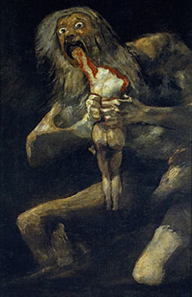 Saturno devorando a su hijo (Goya).