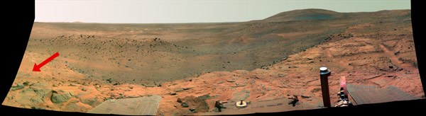 Marciano humanoide en la superficie de Marte