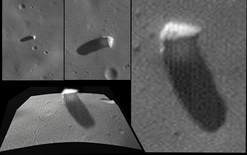 Monolito en la superficie de Phobos