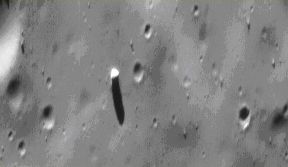 Monolito en la superficie de Phobos