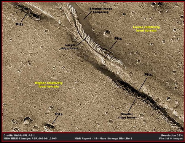 Estructura misteriosa en Marte