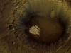 Extrañas rocas blancas en Marte